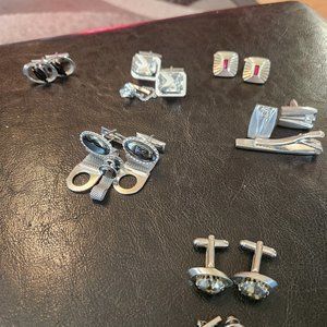 Men;s cufflinks  7 pairs in total.
